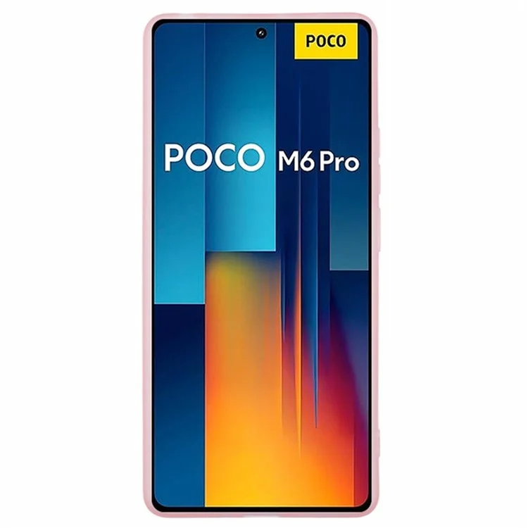 Serie Wanlonfeng DKSM Para Xiaomi Poco M6 Pro 4G / Redmi Note 13 Pro 4G Case TPU Marco Electroplacado Con Vidrio Templado - Rosa Transparente