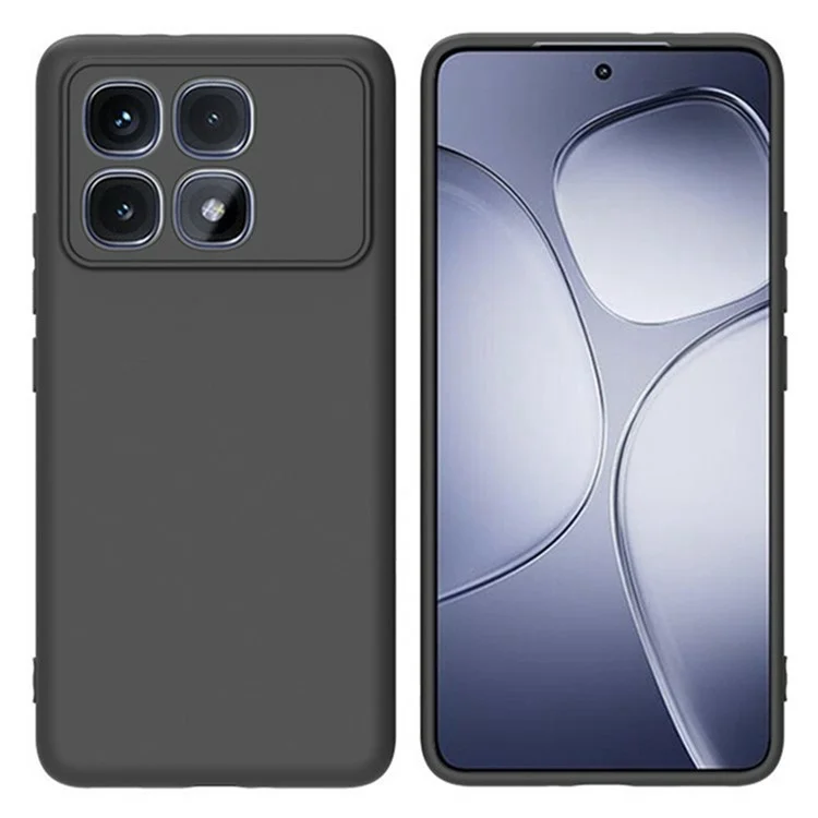 Wanlonfeng MS -serie Für Xiaomi Redmi K70 Ultra TPU -hülle Matt Zurück -abdeckung Mit Geschmittertem Glas