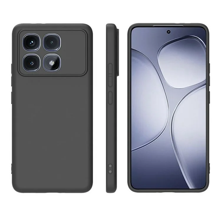 Wanlonfeng MS -serie Für Xiaomi Redmi K70 Ultra TPU -hülle Matt Zurück -abdeckung Mit Geschmittertem Glas