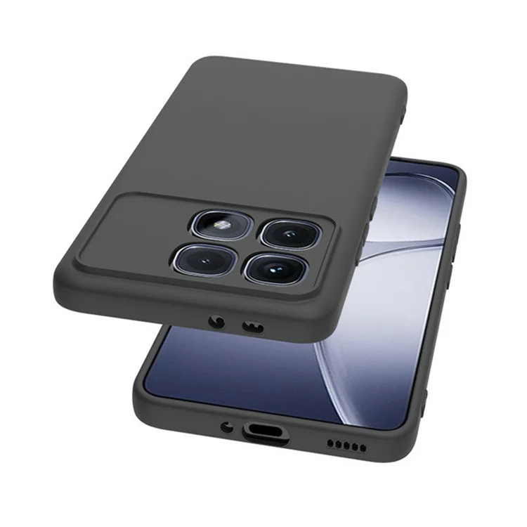 Wanlonfeng MS -serie Für Xiaomi Redmi K70 Ultra TPU -hülle Matt Zurück -abdeckung Mit Geschmittertem Glas