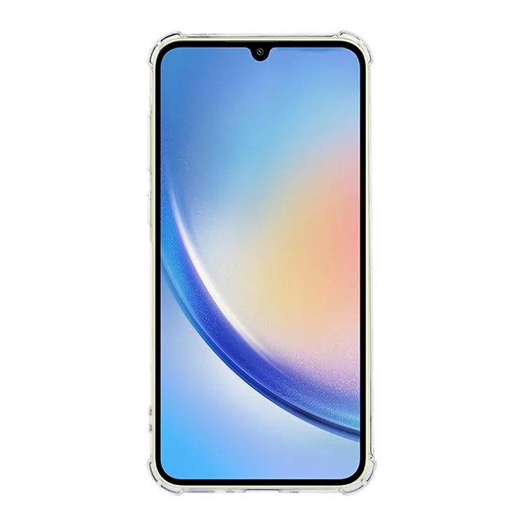 KALEBOL KLB-TPU001 Coque pour Samsung Galaxy A34 5G 1.5mm TPU Transparente Anti-Drop