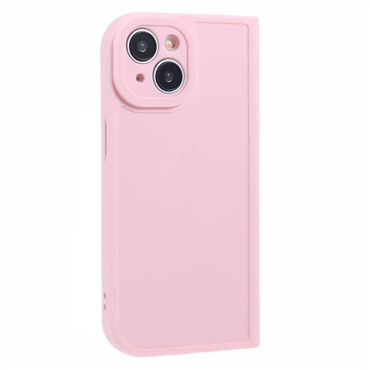 HRX Series for iPhone 14 Case Book-Shaped Design Matte TPU Phone Cover - Pink
