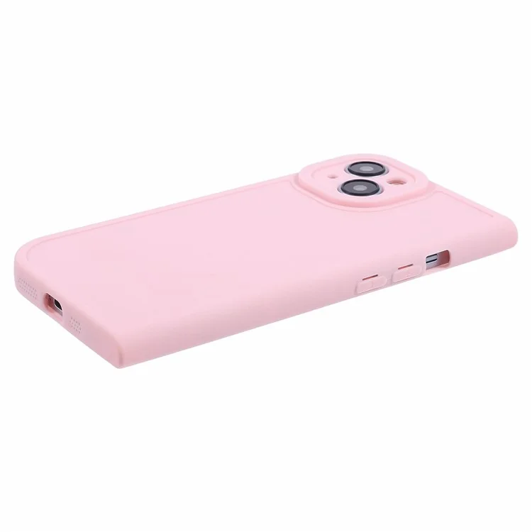 HRX Series for iPhone 14 Case Book-Shaped Design Matte TPU Phone Cover - Pink