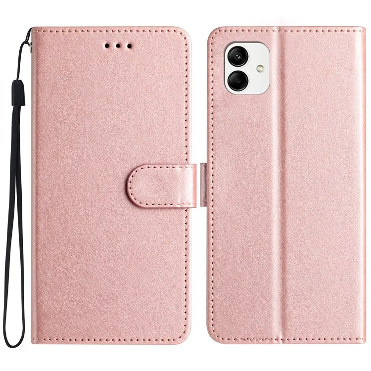 Per Samsung Galaxy A06 Wallet Case Leather Follio Cover Magnetic Flasp - Oro Rosa