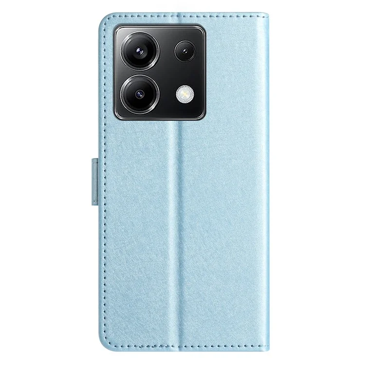 For Xiaomi Poco X6 5G Wallet Case Leather Folio Phone Cover Magnetic Clasp - Blue