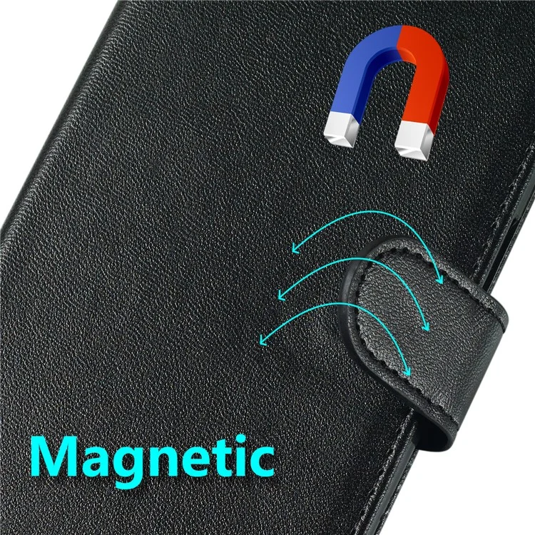 For Motorola Edge 50 Fusion 5G Case PU Leather Flip Phone Cover Wallet Card Slot Holder - Black