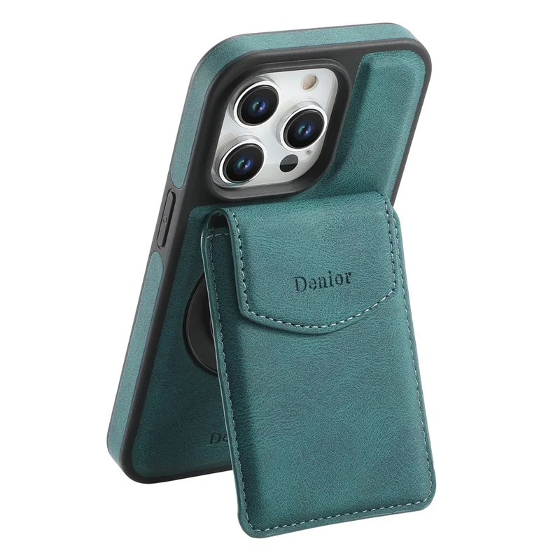Denior D20 Para Iphone 15 Pro Max Case Bag Desmontable Bolsa Rotary Kickstand Coolo+pc+tpu Cubierta - Azul