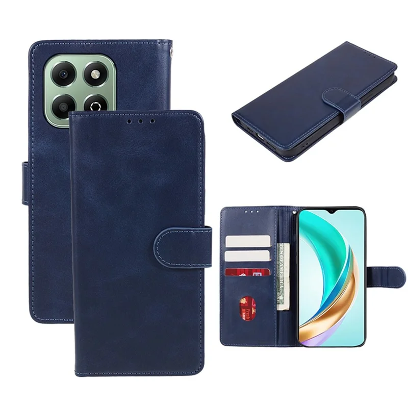 Per Onore X6b 4G Case PU Wallet Leather Wallet Protective Cover Texture Coperfa - Blu