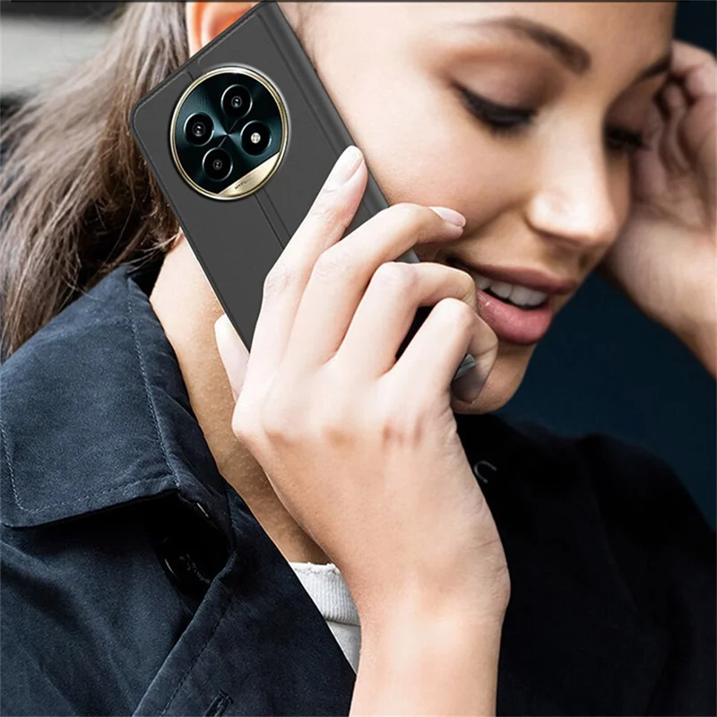Pour le Royaume 13 Pro 5G Boîtier PU en Cuir PU Couverture de Téléphone Avec Support de Cartes Clôture Magnétique - Noir