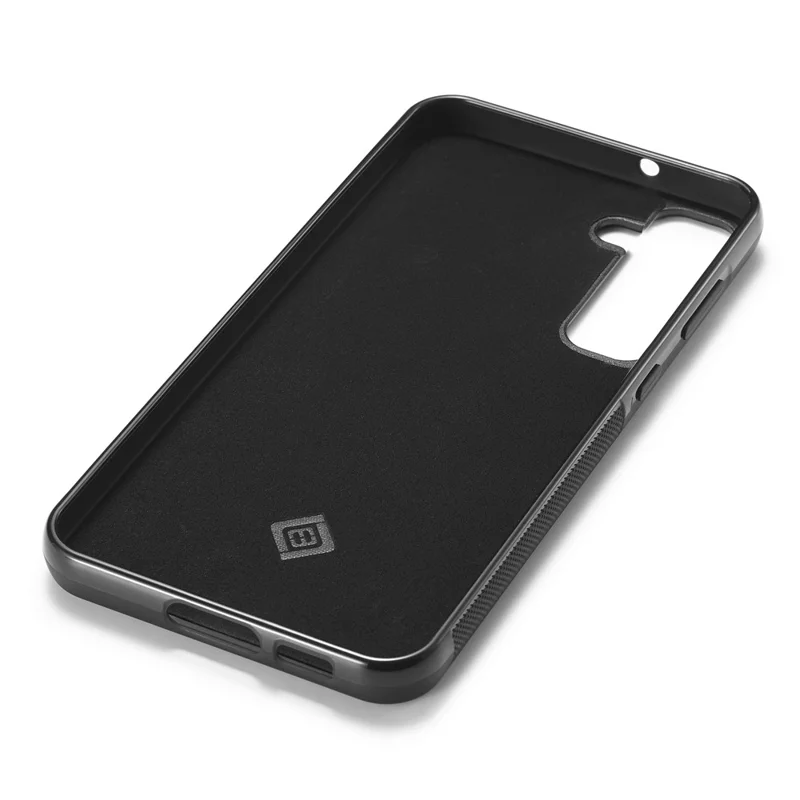 LC.IMEEKE For Samsung Galaxy S24 FE Case Carbon Fiber Texture Leather+TPU+EVA Phone Cover