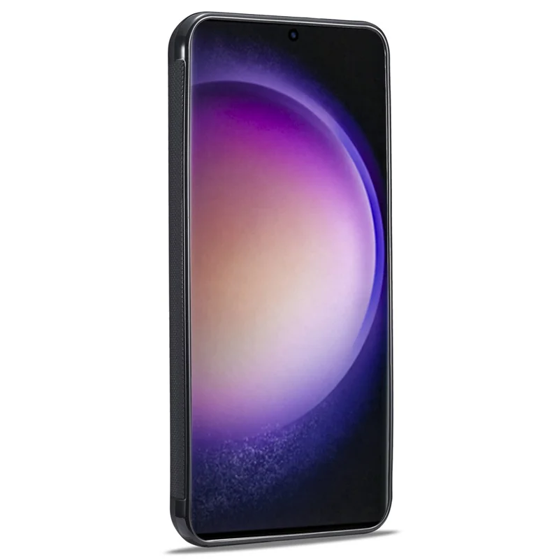 LC.IMEEKE For Samsung Galaxy S24 FE Case Carbon Fiber Texture Leather+TPU+EVA Phone Cover