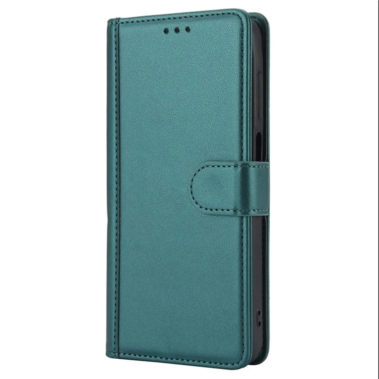 SY-003 For Samsung Galaxy A16 5G / A16 4G Case PU Leather Stand View Phone Wallet Cover with Hand Strap - Green