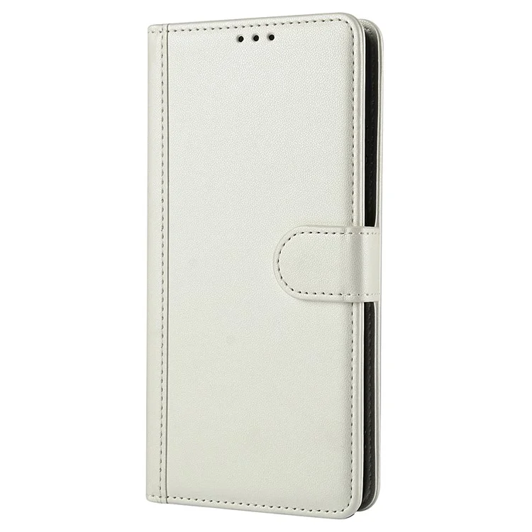 SY-003 Per Motorola Moto G04 4G / G24 4G Case PU in Pelle PU Visualizza Coperchio Del Polachet - Bianco
