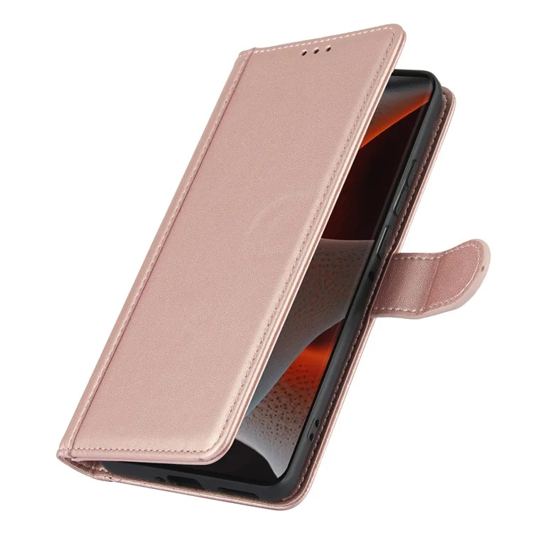 SY-003 Für Motorola Moto G 5G (2024) / Moto G Play 5G (2024) Hülle PU Leather Stand View Telefon Brieftaschenabdeckung Mit Handgurt - Rosa