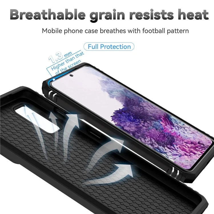 Capa de Suporte de Anel de Metal para Samsung Galaxy S20 4G / 5G, Proteção de Câmera Deslizante PC + TPU Capa de Telefone de Camada Dupla - Preto
