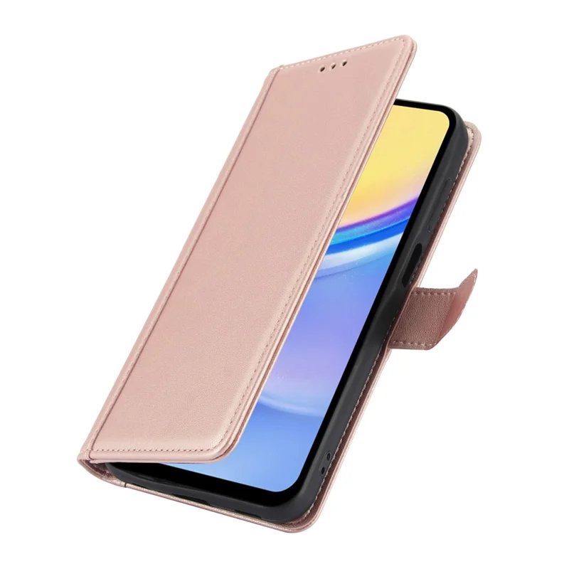 SY-003 Para Samsung Galaxy A25 5G (Global) (161.0 x 76.5 x 8.3 Mm) Case PU Telet de Cuero Con Correa Para la Mano - Rosa