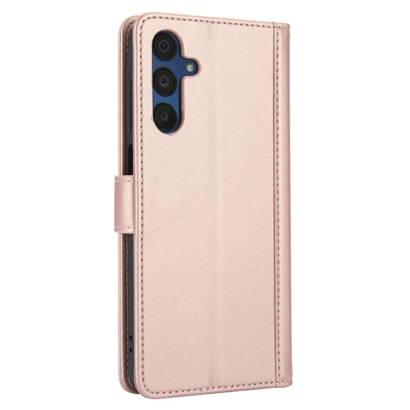 SY-003 Para Samsung Galaxy A25 5G (Global) (161.0 x 76.5 x 8.3 Mm) Case PU Telet de Cuero Con Correa Para la Mano - Rosa