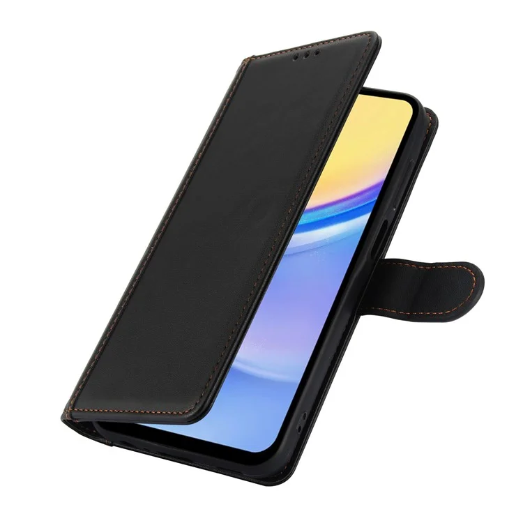 SY-003 Per Samsung Galaxy A55 Case PU in Pelle PU Visualizza il Portafoglio Telefonico Con Cinturino - Nero
