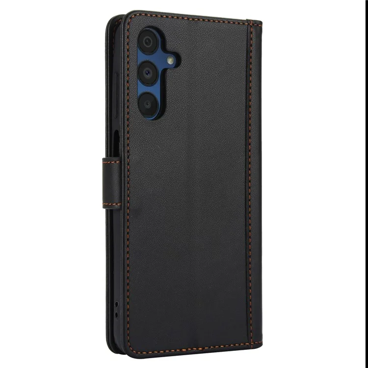 SY-003 Per Samsung Galaxy A55 Case PU in Pelle PU Visualizza il Portafoglio Telefonico Con Cinturino - Nero