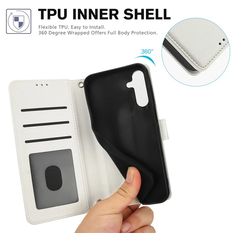 SY-003 Для Samsung Galaxy A35 5G Case Case PU - Белый