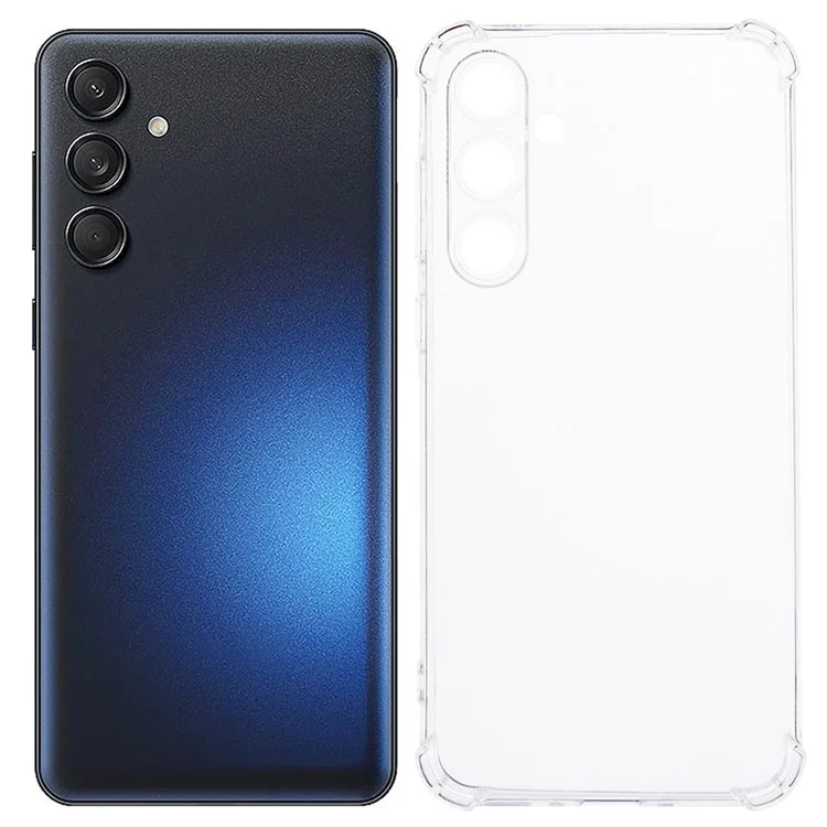 Funda para teléfono Samsung Galaxy M55 5G Caso mejorado de cuatro esquinas Funda TPU transparente