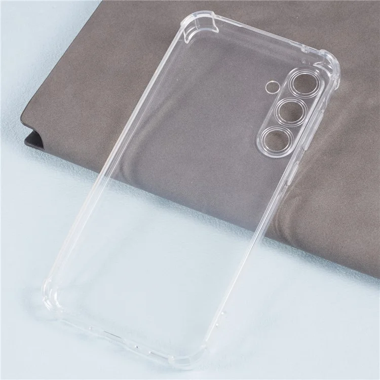 Funda para teléfono Samsung Galaxy M55 5G Caso mejorado de cuatro esquinas Funda TPU transparente