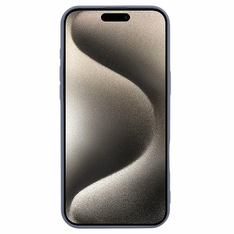 For iPhone 16 Case Matte TPU Non-Slip Protective Phone Cover - Grey