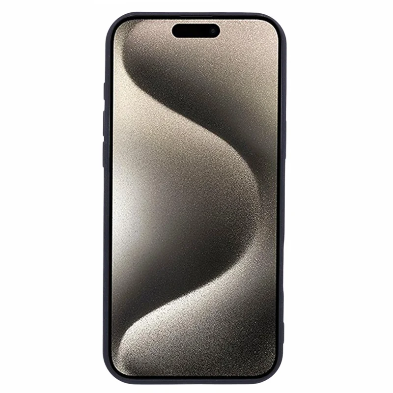 For iPhone 16 Pro Max Case Matte TPU Non-Slip Protective Phone Cover - Black