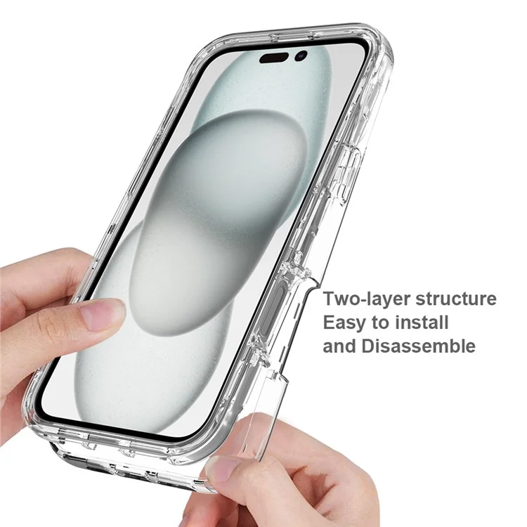 Для Iphone 16 Plus Case Tpu+пк с Полной Защитой от Shoper -надежного Телефона с Защитой Для Домашних Животных - Прозрачный