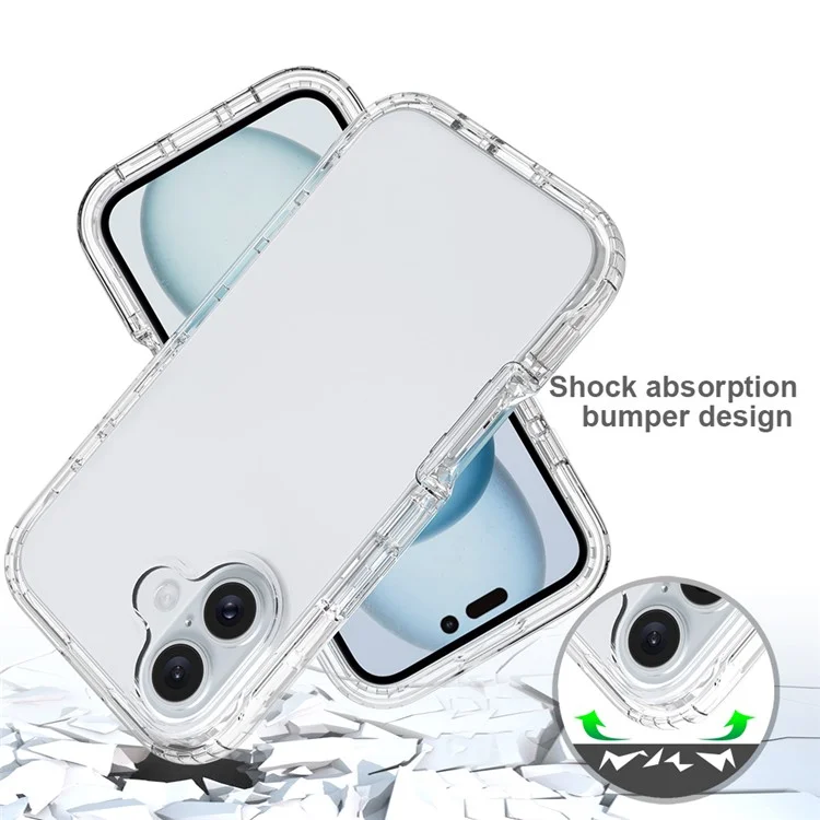 Для Iphone 16 Case TPU+PC - Прозрачный