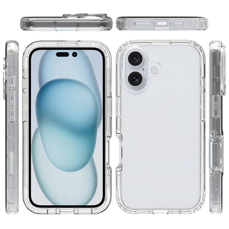 Для Iphone 16 Case TPU+PC - Прозрачный