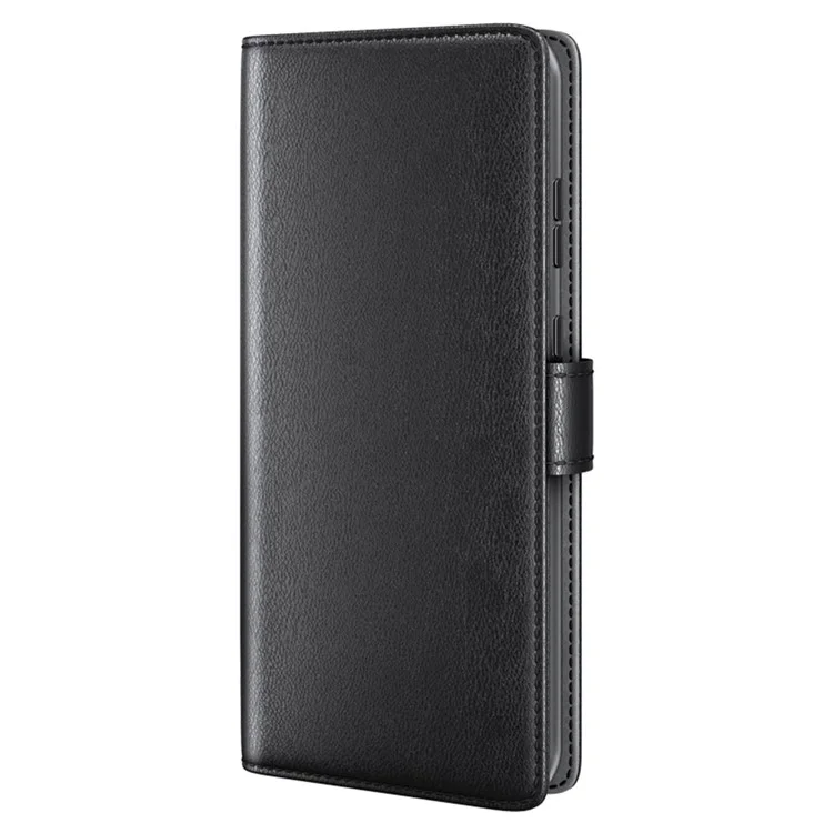 Для Xiaomi Redmi K70 Ultra Case Onuine Split Leather Phone Cover Card Card Card Card - Черный