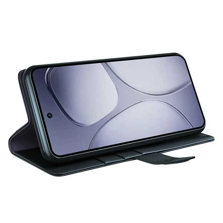 Для Xiaomi Redmi K70 Ultra Case Onuine Split Leather Phone Cover Card Card Card Card - Черный
