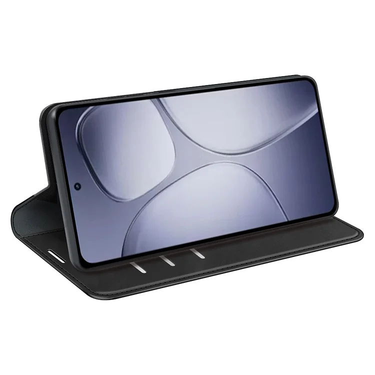 Für Xiaomi Redmi K70 Ultra Case Skin-touch-leder-brieftasche Telefonabdeckung - Schwarz