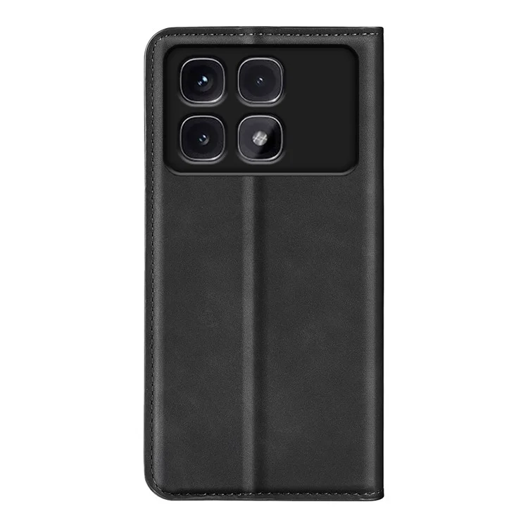 Für Xiaomi Redmi K70 Ultra Case Skin-touch-leder-brieftasche Telefonabdeckung - Schwarz