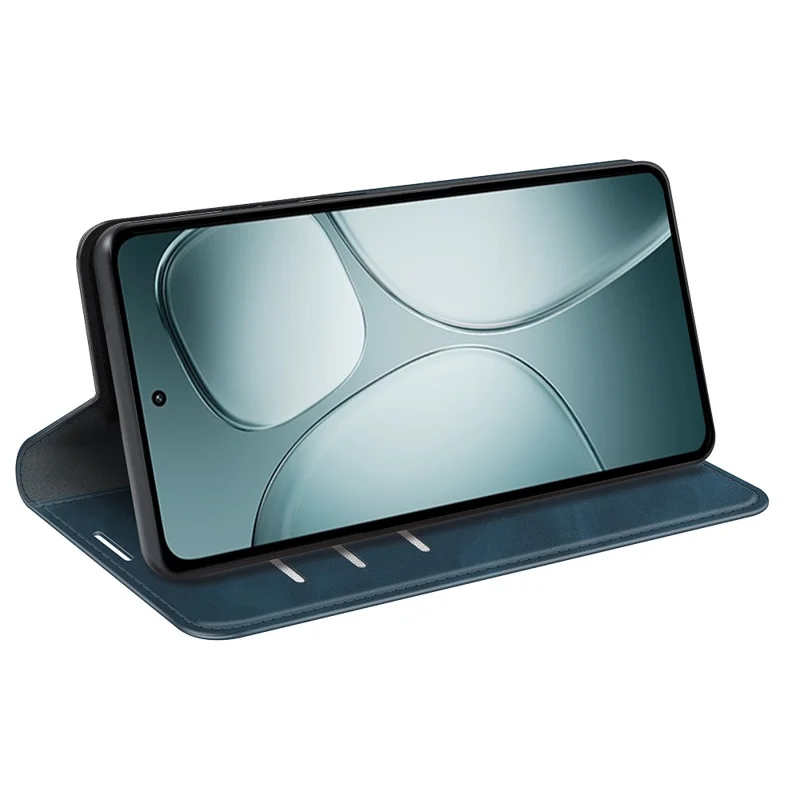 Für Xiaomi 14T Case Skin-Touch Leder Wallet Phone Cover - Blau