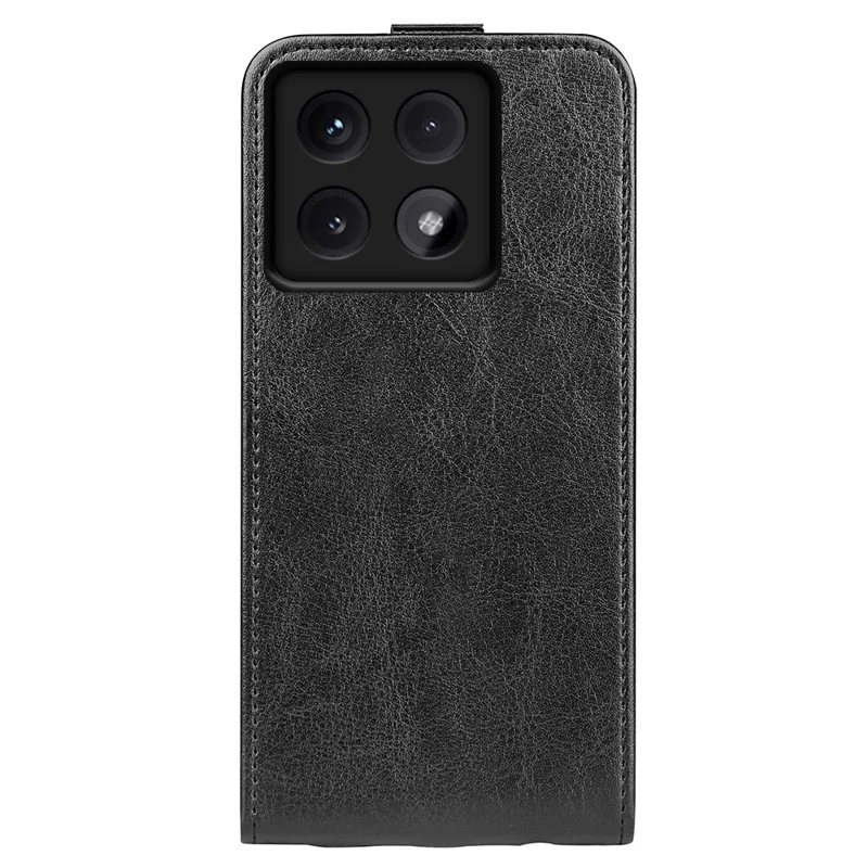 For Xiaomi 14T Pro Case with Card Slots Vertical Flip Leather Phone Cover - Black