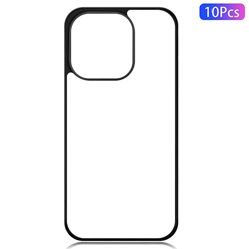 10Pcs  /  Pack For iPhone 16 Pro Case Shockproof PC+TPU Phone Cover Support Heat Transfer Printing