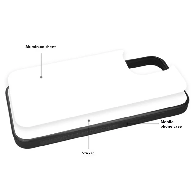 10 pezzi/confezione per iPhone 16 Custodia antiurto PC+TPU Cover telefonica Supporta la stampa a trasferimento termico