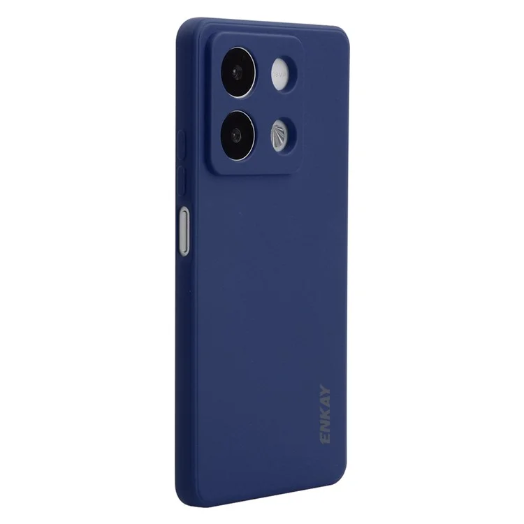 Enkay Hut Prince Für Xiaomi Redmi Anmerkung 13r Pro 5G Hülle Gerade Flüssigkeit Silikon Telefonabdeckung - Dunkelblau