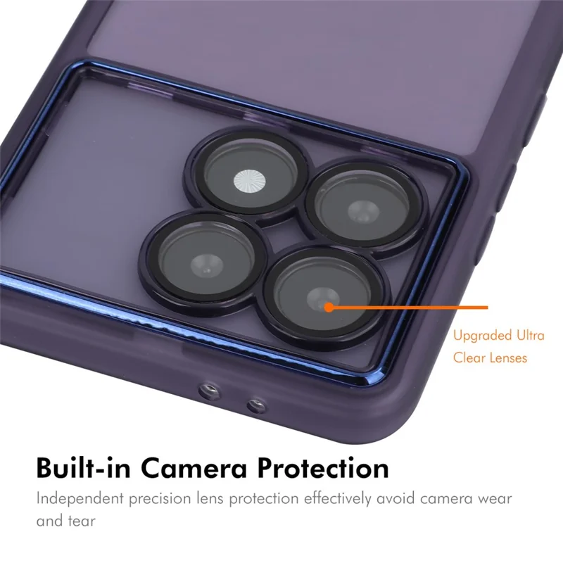 Enkay Hut Prince Für Xiaomi Redmi K70 Ultra Case Matte TPU Telefonabdeckung Mit Linsenfilm - Lila