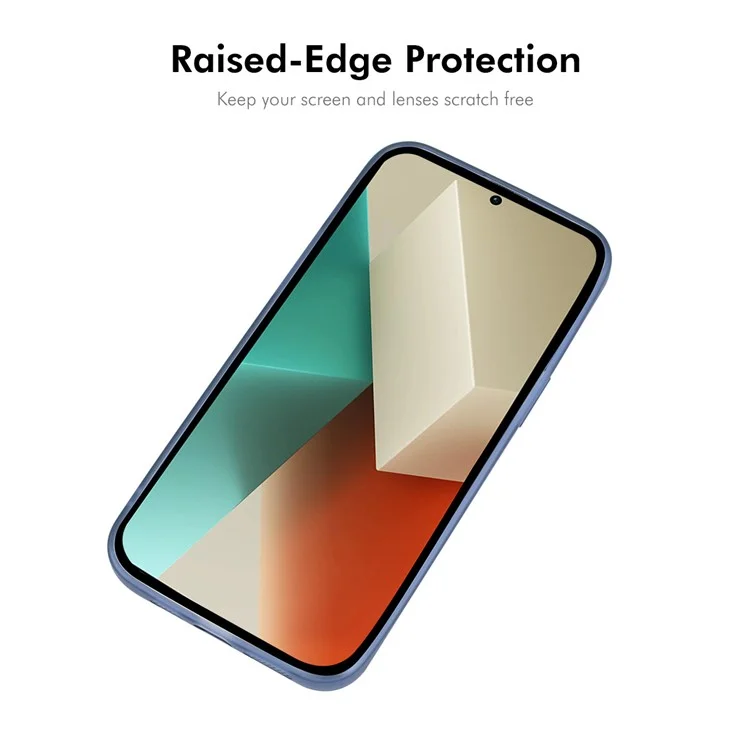Enkay Hut Prince Für Xiaomi Redmi Note 13r Pro 5G Hülle Matte TPU Telefon Cover Mit Linsenfilm - Blau