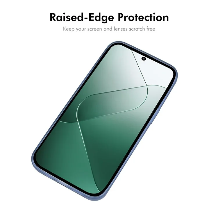 Enkay Hat Prince Para Xiaomi 14 Pro Case Matte TPU Phone Tope With Lens Film - Azul