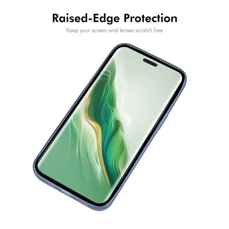 Enkay Hat Prince Pour Honor Magic6 Pro 5G Case TPU Matte TPU Couverture de Téléphone Avec Film D'objectif - Bleu