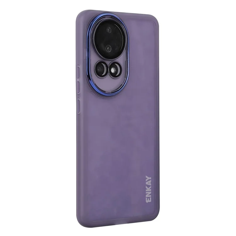 Enkay Hut Prince Für Huawei Nova 12 Pro 5G Case Matte TPU Telefon Cover Mit Linsenfilm - Lila