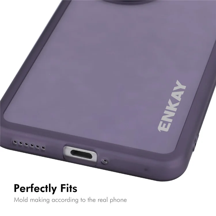 Enkay Hut Prince Für Huawei Nova 12 Pro 5G Case Matte TPU Telefon Cover Mit Linsenfilm - Lila
