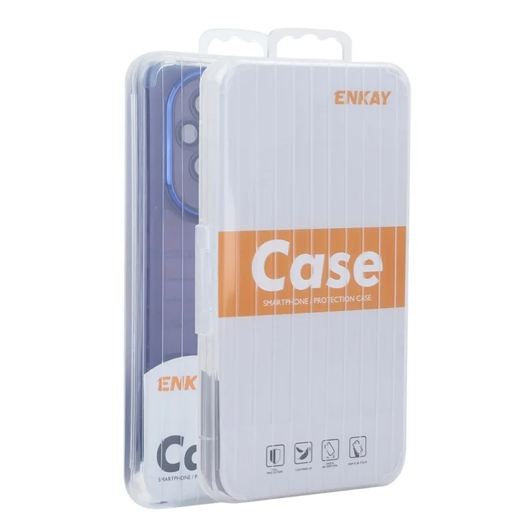Enkay Hut Prince Für Huawei Nova 12 Pro 5G Case Matte TPU Telefon Cover Mit Linsenfilm - Lila