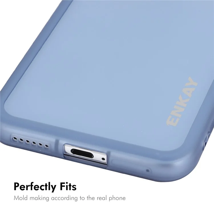 Enkay Hat Prince For Huawei Pura 70 Case Matte Tpu Phone Cope с Объективом - Синий