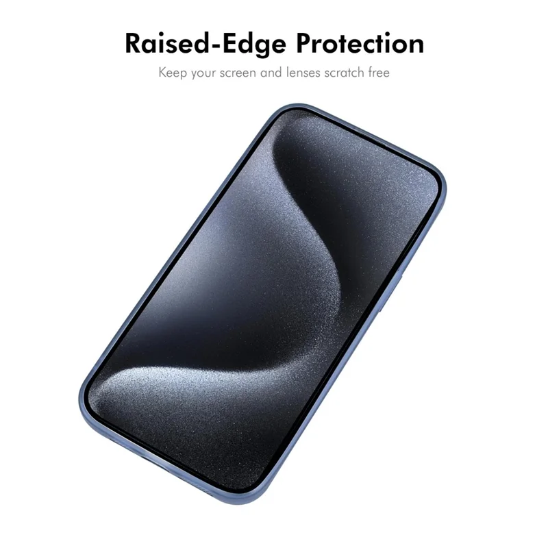 ENKAY HAT PRINCE For iPhone 14 Plus Case Matte TPU Phone Cover with Lens Film - Blue