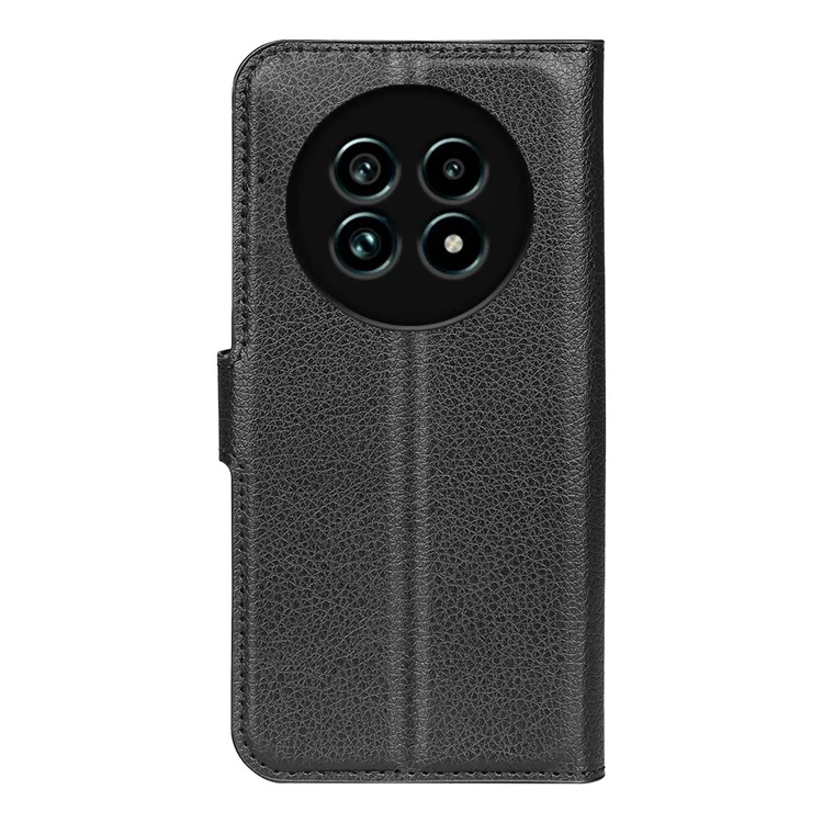 Для Realme 13 Pro 5g Case Litchi Texture Shock -resept The Leather Wallet Cover Phone - Черный